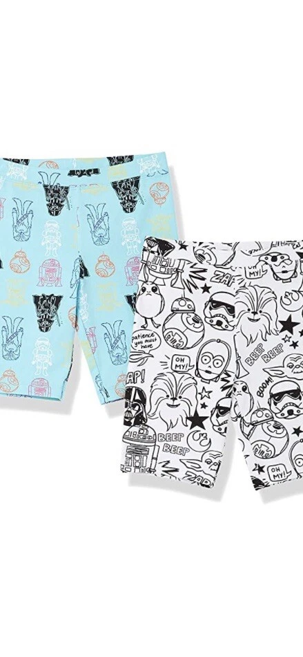 Toddler girls spotted zebra star wars bike shorts 4 Pairs 3t NWT - Image 1 of 2