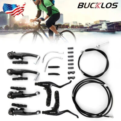 BUCKLOS Linear Pull V-Brake Long Arm Caliper Lever Cable Line MTB BMX Bike Part - Image 1 of 4