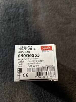 Danfoss Pressure transmitter AKS 32R 060G6553 Daikin 333992032 Transducer  - Image 1 of 3