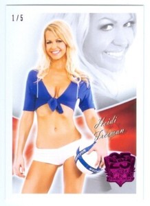 HEIDI FREEMAN "PINK 2013 BUBBLE GUM BASE CARD /5" BENCHWARMER 25TH ANNIVERSARY