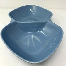 Divided Service BOWL Winfield USA  PACIFIC BLUE BAMBOO pattern Appetizer plate