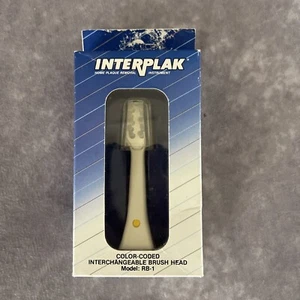 NEW! Interplak, Color-Coded Interchangeable Brush Head, Model:RB-1, Yellow - Picture 1 of 2