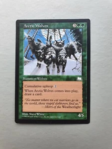 Arctic Wolves, MTG Weatherlight (1997) Uncommon Green Creature NM - Picture 1 of 2