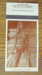 Girlie Live Model Girl 1997: Ste-Foy Quebec (portada de cerillas color bronceado) A12 - Imagen 1 de 1