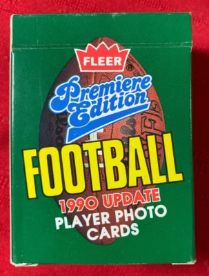 1990 Fleer Update Football Set  Complete 1-120 Trading Photo Cards. - Image 1 of 3