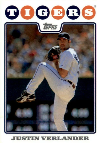Justin Verlander 2008 Detroit Tigers Ticket Stub August 25 - Sec123 R26 S1 Cover