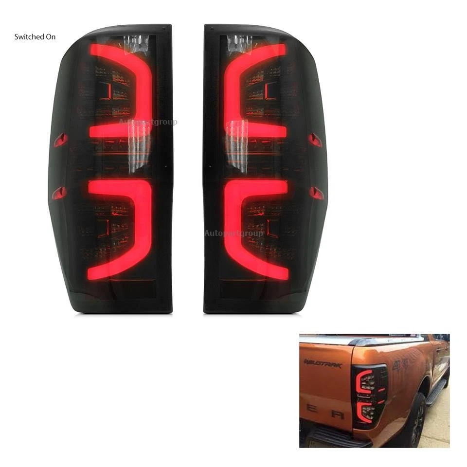 Luz trasera LED de humo CCFL para Ford Ranger XL T6 Wildtrak 2012-2017 Foto 1 de 1