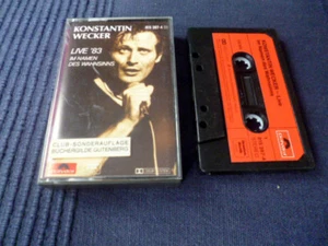 MC Cassette Tape Konstantin Wecker Live '83 Im Namen Des Wahnsinns POLYDOR seltn - Picture 1 of 8