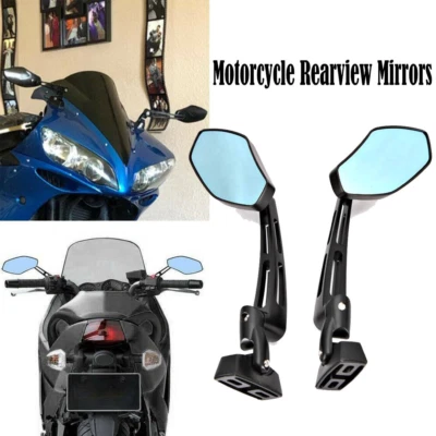 For Suzuki GSXR 600 750 1000 Hayabusa 1300 Motorcycle Rear View Mirrors USA Foto 1 de 4