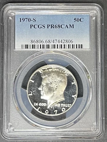 1970-S Proof Kennedy Half Dollar PCGS PR-68 CAM, Buy 3 Items, Get $5 Off!! Cover