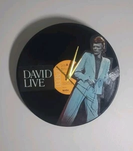 David Bowie Live At The Philadelphia Vinyl Record Wall Clock Retro Decor Gift A+ - Picture 1 of 4