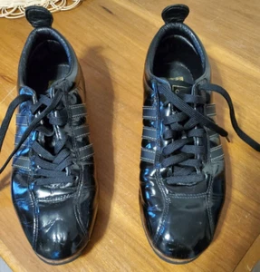 ADIDAS '66 WORLD CUP SOCCER SHOES PATENT LEATHER BLACK MENS US SIZE 11-1/2 - Picture 1 of 23