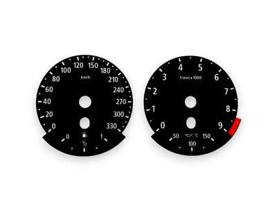 For BMW M5 M6 E60 Tachoscheibe Speedometer Cluster Dial Gauge Tacho km/h kmh - Bild 1 von 4