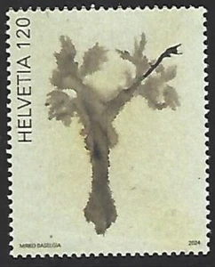 Switzerland 2024 Swiss Commitment to Art Textured Unique Unusual Stamp - Picture 1 of 3