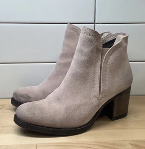 Women BOS. & CO. Boots Waterproof Belfield Chelsea Booties fawn 41 10-10.5 Suede - Picture 1 of 6