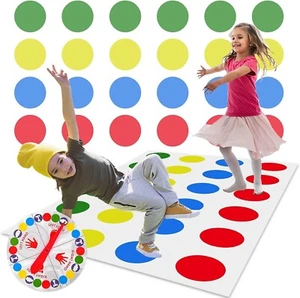 Twister Spielmatte Spiel Für Kinder & Erwachsen Ab 6 Jahre Partyspiele lustig - Bild 1 von 7