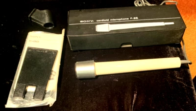 Vintage SONY CARDIOID MICROPHONE F-98 with CASE - Image 1 of 4