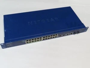 NETGEAR PROSAFE FS728TLP 28-PORT 10/100 FAST ETHERNET SMART SWITCH 4 GIGABIT - Picture 1 of 8