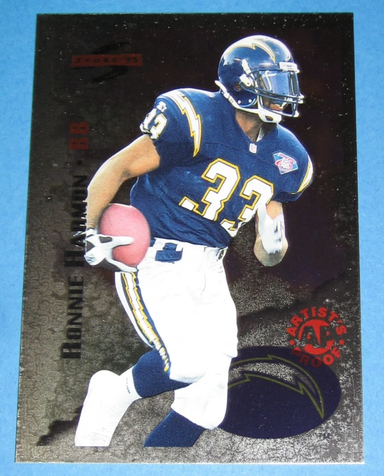 1995 Score Red Siege Artist's Proof Ronnie Harmon - Chargers - Image 1 of 1