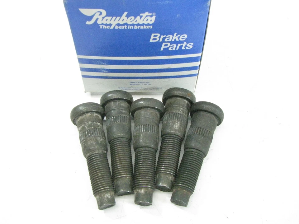 (5) Raybestos 6080B parafusos prisioneiros de roda dianteira 1980-1989 Ford F-250 1984 F-350 4WD - Imagem 1 de 2