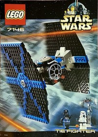 LEGO Star Wars Tie Fighter  7146 Complete w Manual No Box EUC