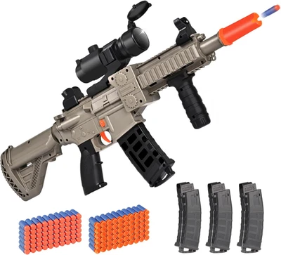 Realistic Toy for Nerf Guns Dart - Electric Sniper Rifle with Scope 120 Soft Bul - Image 1 of 4