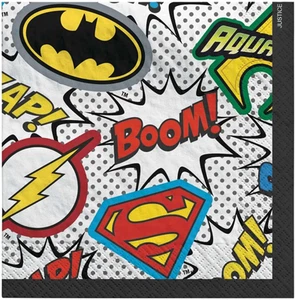 Amscan Justice League Heroes Unite Beverage Napkins (Pack of 16) - Picture 1 of 12