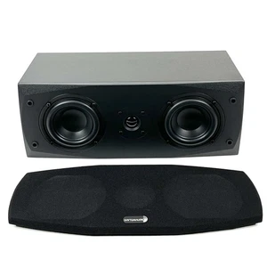 Dayton Audio MK442 Dual 4" 2-Way Center Channel Speaker Black GREAT SOUND! - Picture 1 of 13