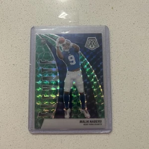 2024 Panini Mosaic - Elevate Malik Nabers #3 Green Mosaic Prizm New York Giants - Picture 1 of 7