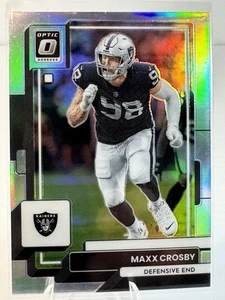 2022 Panini Donruss Optic Maxx Crosby Silver Prizm Holo #106 SSP Raiders - Bild 1 von 2