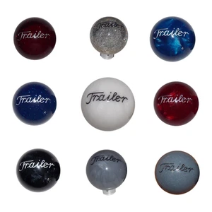 Font 1 Engraved Trailer Brake Knobs (5/8"-11 female threads) Twisted Shifterz - Picture 1 of 48