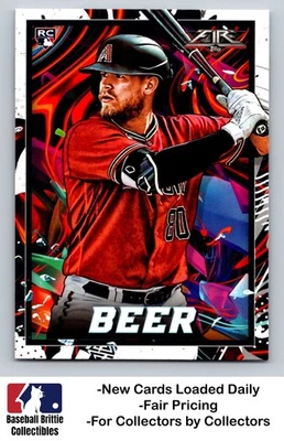 2022 Topps Fire #39 Seth Beer RC Rookie Arizona Diamondbacks - Image 1 of 2