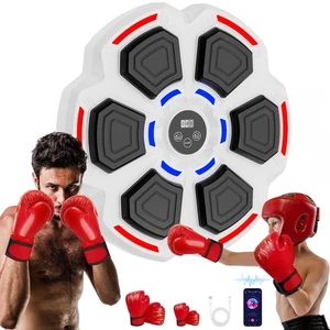 Máquina de Boxeo de Música con Paquete de 2 Guantes de Boxeo, Equipo de Boxeo Inteligente Montado en la Pared - Imagen 1 de 7