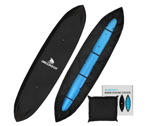 Kayak Canoe Cover Waterproof 9.3-16.5 FT Thick 600D UV Proof Tear Fade Resistant - Picture 1 of 4