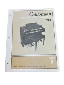 Original Thomas Orgel Californian 266 Service Information Manual - Bild 1 von 3