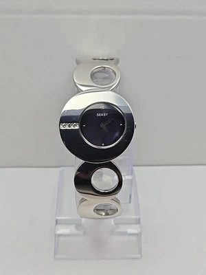Reloj Mujer Sekonda Seksy Tono Plata Cristales 4798S BKT Batería Nueva Art Deco  Foto 1 de 4