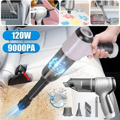 Handheld Cordless Vacuum Cleaner & Blower Compact Portable Car Auto Home Cleaner - Image 1 of 4
