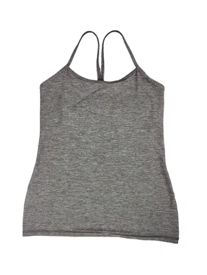 Camiseta sin mangas Lululemon Power Y sujetador incorporado 8 sin relleno espalda deportiva gris entrenamiento gimnasio Foto 1 de 4