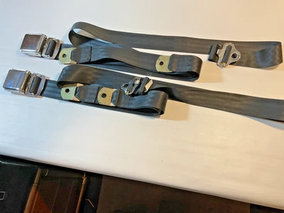 CINTURONES DE SEGURIDAD BEAM'S NEGROS NUEVOS Nunca Usados Modelo 300 (Par) Foto 1 de 4