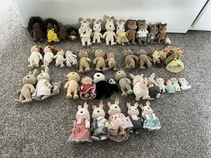 40 x Sylvanian Families Figures Bundle Job Lot Adults Children Babies & Clothing - Picture 1 of 16