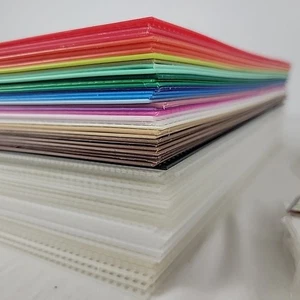 Plastic Canvas Sheets 100+ Darice Needloft 7 Mesh Lot Multi Color Needlepoint - Picture 1 of 6