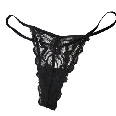 Y2k Sheer Black Lace Micro Thong Forever 21 - SM - Image 1 of 4