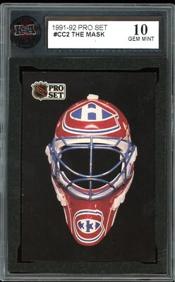 1991-92 Pro Set #CC2 Patrick Roy The Mask  KSA 10 Gem Mint - Image 1 of 2