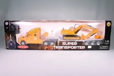 LE1049 FX TOYS 30468 1/32 Camion remorque pelleteuse Super transporter 60 cm R/C - Photo 1/4