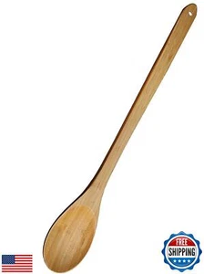 24 Inch Extra Long Handled Cooking Spoon Wooden Mixing Spoon Stirring Paddle - Picture 1 of 5