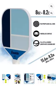 Franklin Sports 2-Player Pickleball Paddle Set - (2) Fiberglass Paddles - Picture 1 of 3
