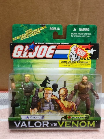 GI Joe Valor vs Venom Duke vs Over kill Action Figure 2 Pack New Cover