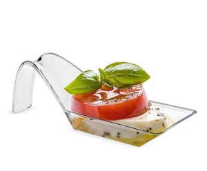 100 Packs Clear Dessert Plates Plastic Appetizer Plates Dessert Dishes Tasting S - Picture 1 of 8