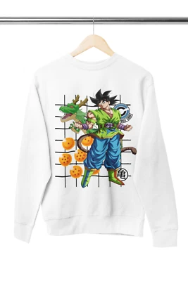 Pull homme Dragon Ball Son Goku noir Vegeta Saiyan DB Shenlong S-XXXL - Photo 1/3