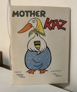 Vintage 1963 Mother Kaz Book Paperback Verse Dorothea Franck Illustrated Selma - Bild 1 von 3